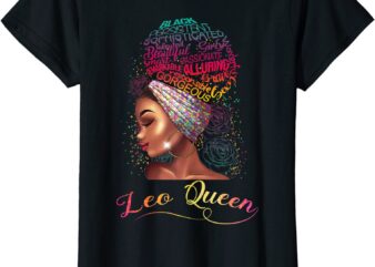 womens leo queen afro women july august zodiac melanin birthday t shirt women