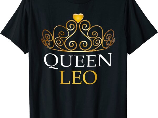 Womens queen leo zodiac birthday gift t shirt men