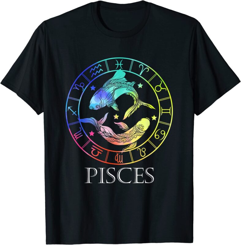 zodiac sign pisces t shirt men - Buy t-shirt designs