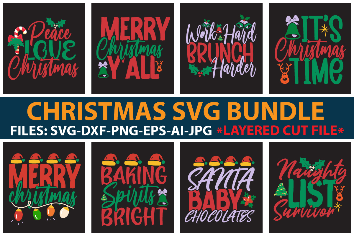 Christmas SVG Bundle - Buy t-shirt designs