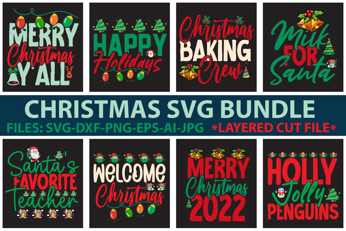 Christmas SVG Bundle - Buy t-shirt designs