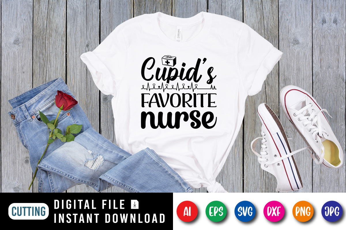 Cupid's favorite nurse - Buy t-shirt designs