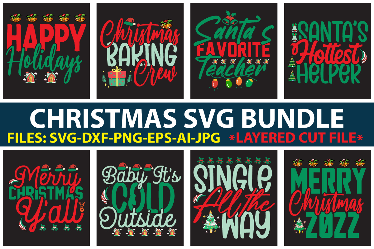 Christmas SVG Bundle - Buy t-shirt designs