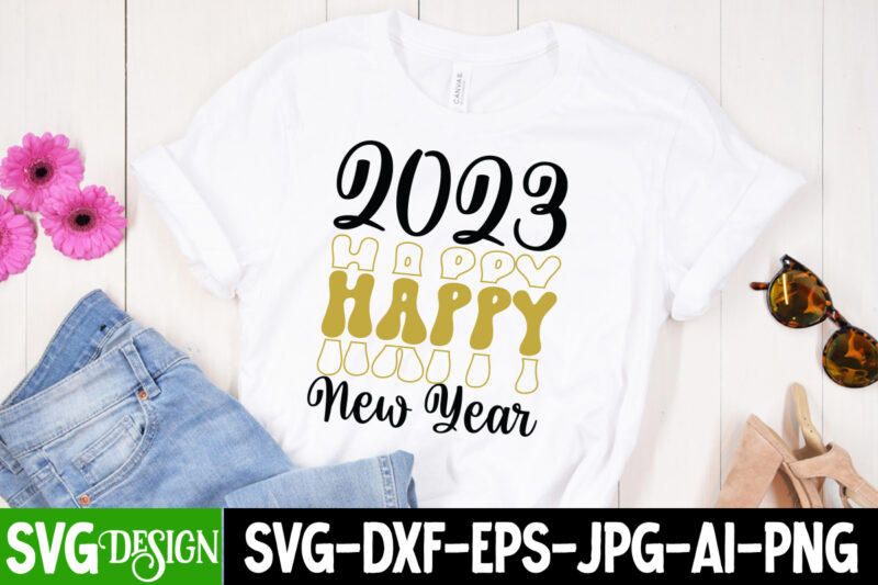 2023 Happy New Year T-Shirt Design , 2023 Happy New Year SVG Cut File, New Year Sublimation Bundle , New Year Sublimation T-Shirt Bundle , Hello New Year Sublimation T-Shirt