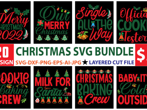 Christmas svg bundle t shirt vector file