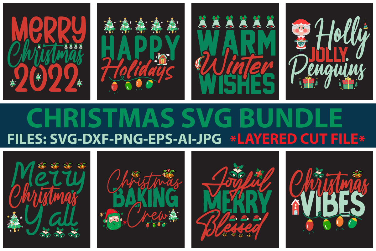 Christmas SVG Bundle - Buy t-shirt designs