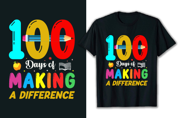 Best 100 Days of School T-Shirt Design, 100 Days of School T-shirt, 100 Days of School T-Shirt Bundle