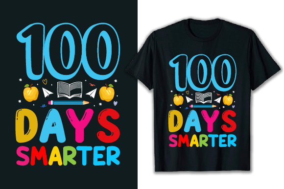 100 Days of School T-Shirt Design,100 Days of School T-Shirt Bundle