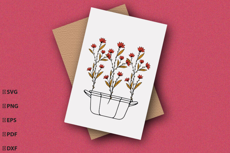 Flowers Card, Flowers illustrations