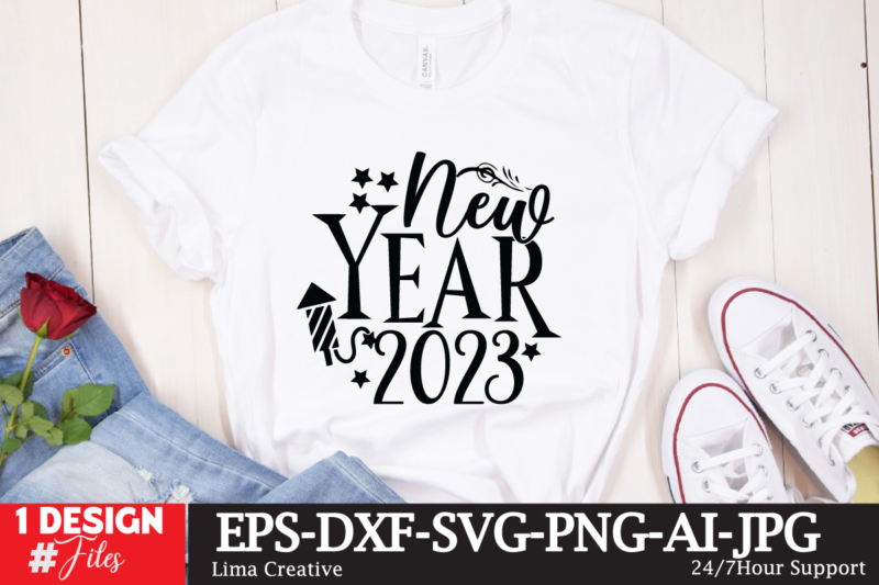 New Year SVG Bundle, SVG Cute File, T-shirt Design, New Year SVG Bundle , New Year Sublimation BUndle , New Year SVG Design Quotes Bundle , 365 New Days T-Shirt