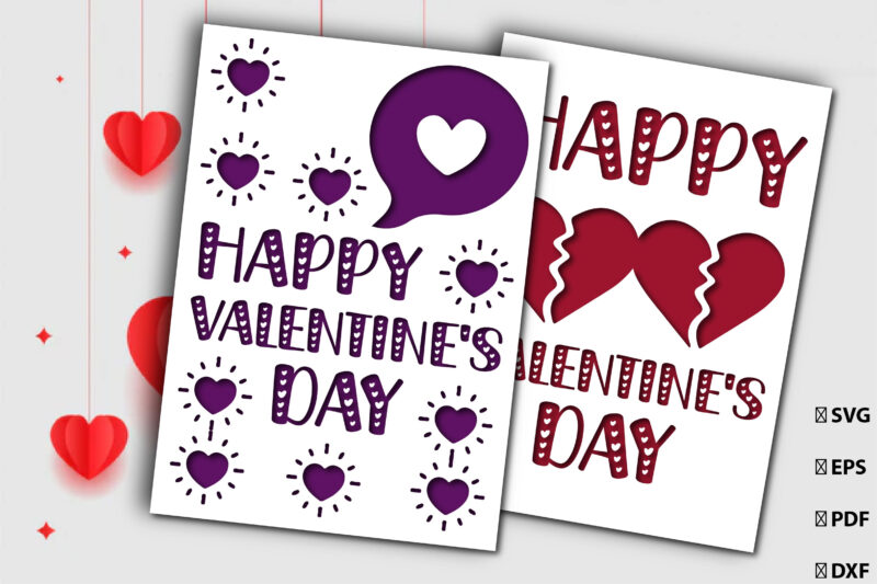 Happy Valentine’s Day Card Bundle