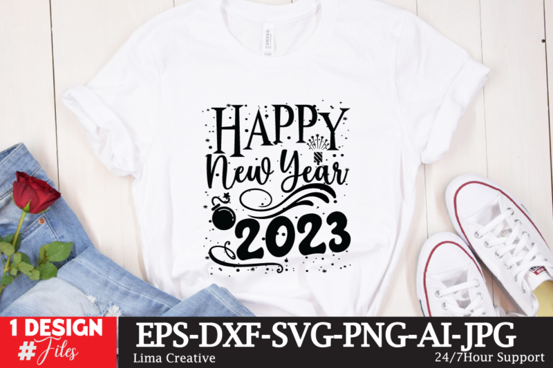 New Year SVG Bundle, SVG Cute File, T-shirt Design, New Year SVG Bundle , New Year Sublimation BUndle , New Year SVG Design Quotes Bundle , 365 New Days T-Shirt