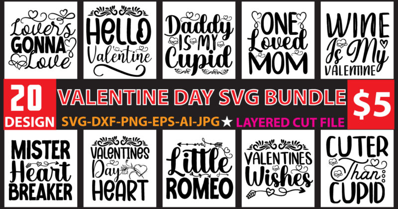 Valentine Day Svg Bundle