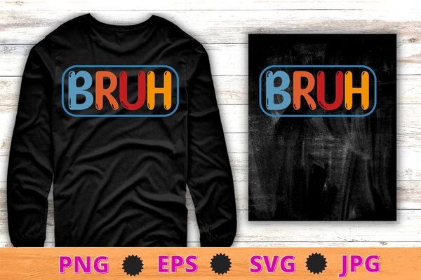 Retro vintage Church Bruh Meme Funny Church T-Shirt design svg,