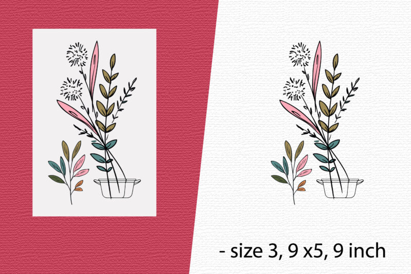 Flowers Card, Flowers illustrations