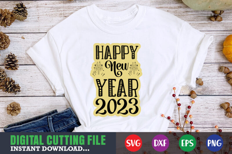 Happy new year 2023 SVG