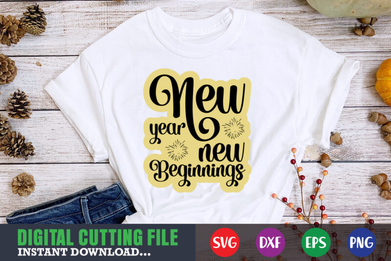 New year new beginnings SVG