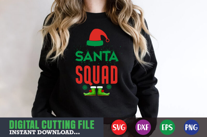 santa squad svg, print template, christmas naughty svg, christmas svg, christmas t-shirt, christmas svg shirt print template, svg, merry christmas svg, christmas vector, christmas sublimation design, christmas cut file