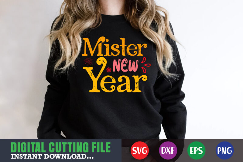 Mister new year SVG