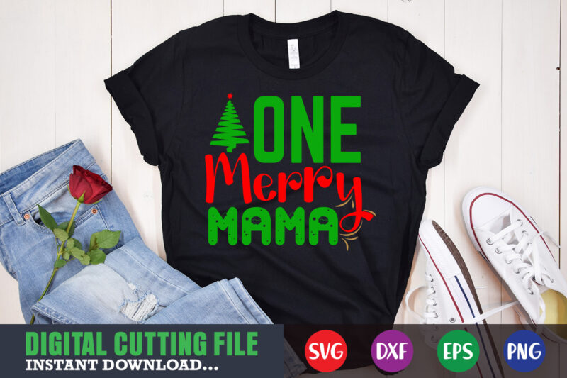 One merry mama svg, print template, christmas naughty svg, christmas svg, christmas t-shirt, christmas svg shirt print template, svg, merry christmas svg, christmas vector, christmas sublimation design, christmas cut file