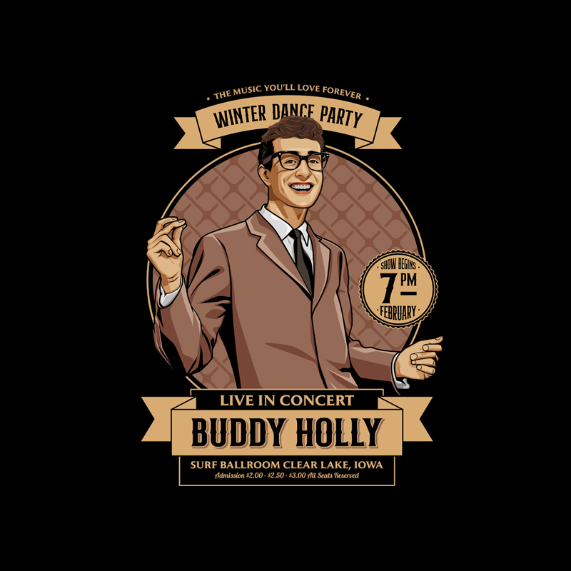 buddy holly t shirts sale