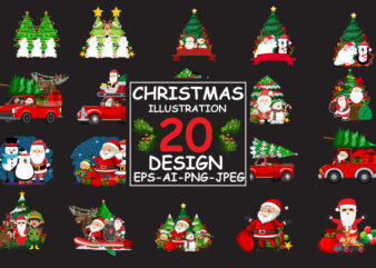 Christmas illustration design bundle