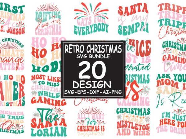 Retro christmas svg bundle, christmas retro svg, christmas svg, vintage christmas svg, merry christmas svg, christmas quote svg, png, cricut t shirt design online