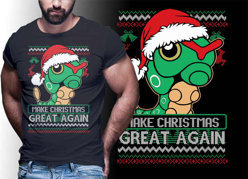 CHRISTMAS ANIME POKEMON TSHIRT DESIGNS BUNDLE