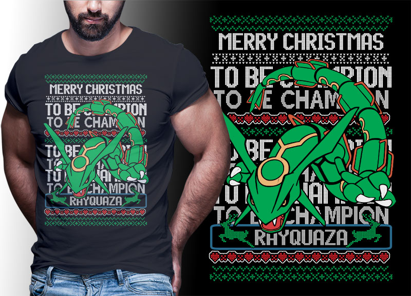 CHRISTMAS ANIME POKEMON TSHIRT DESIGNS BUNDLE