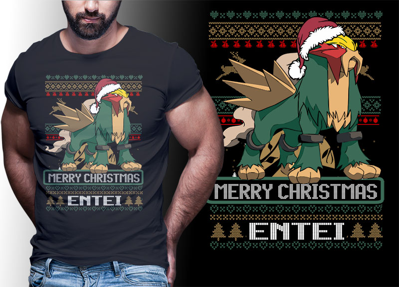 CHRISTMAS ANIME POKEMON TSHIRT DESIGNS BUNDLE