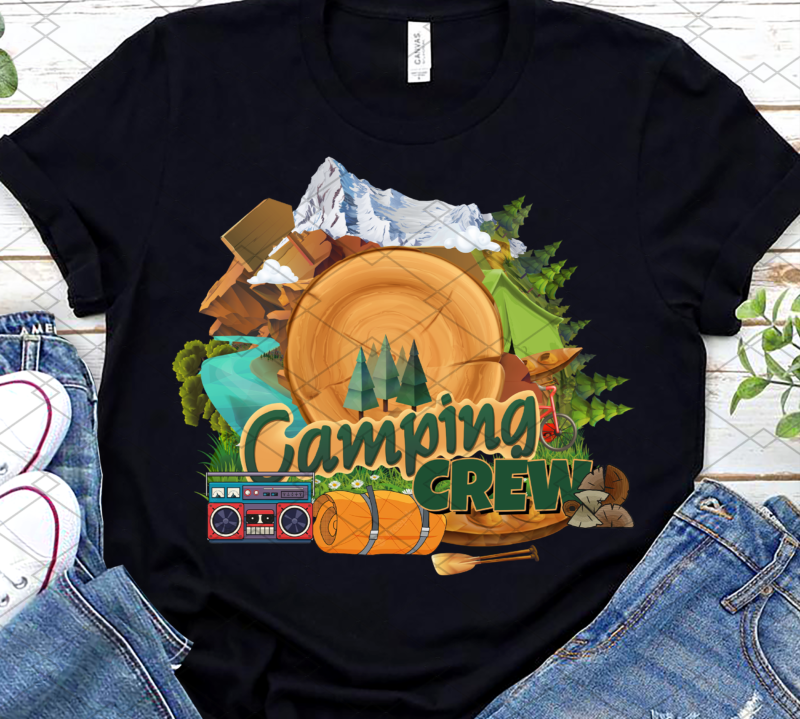 Camping Crew Shirt, Family Camping Gift, Camping Squad, Matching FamilyShirts, Camping Family Shirt, Gift For Campers PNG File TL