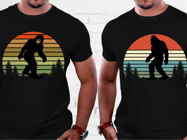 Chimpanzee retro vintage sunset t-shirt graphic