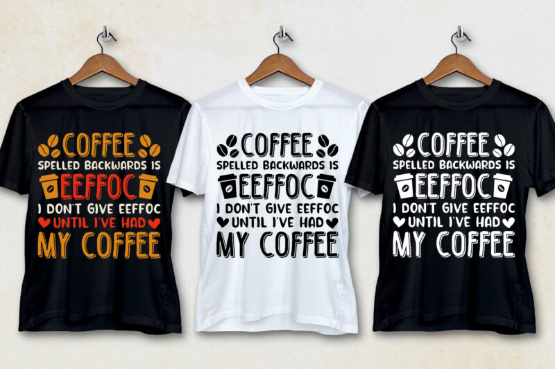 Coffee T-Shirt Design Bundle