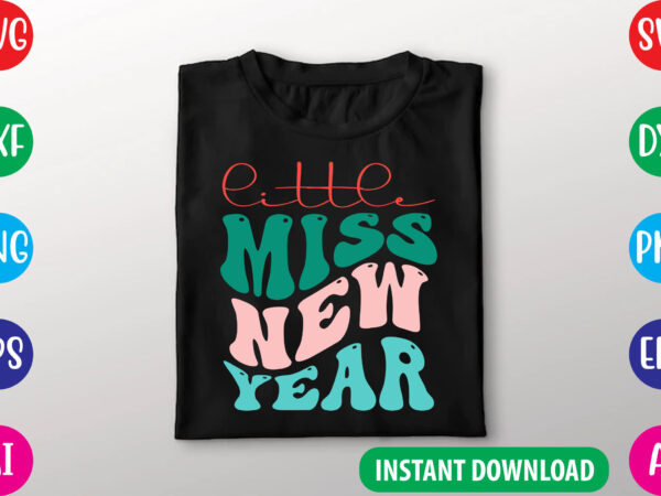 Retro new year svg design