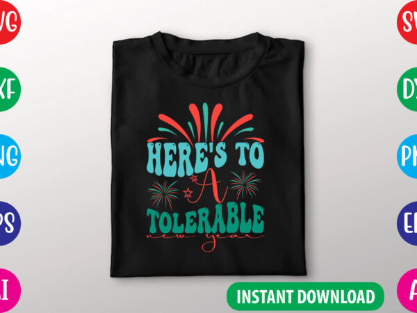 Retro new year svg cutting file t shirt design online