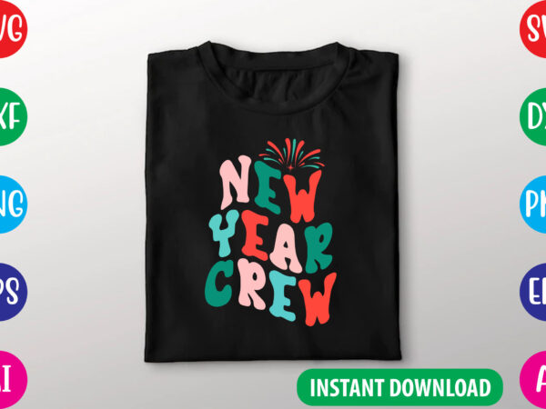 Retro new year svg cutting file t shirt design online