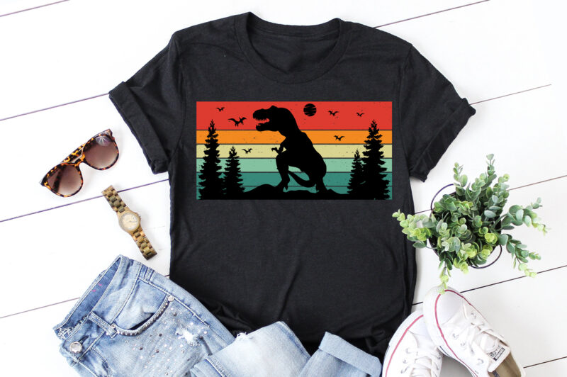 Sunset Retro Vintage T-Shirt Graphic Bundle