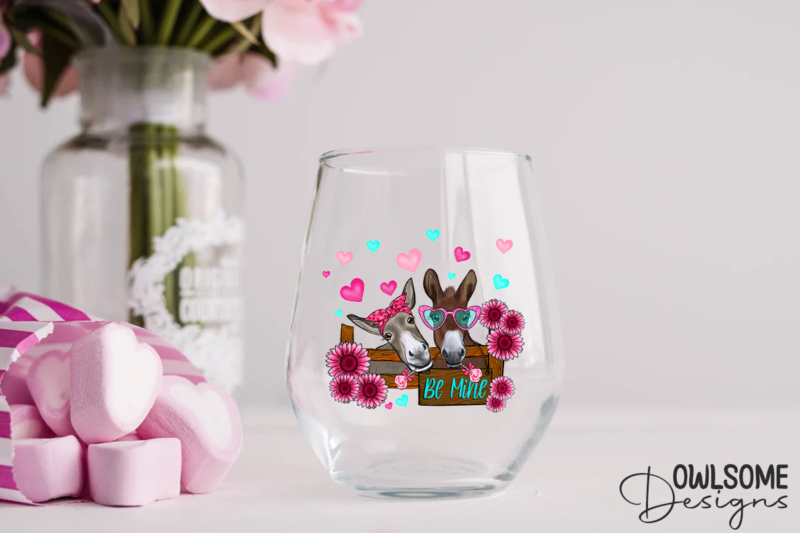 Donkey Valentine PNG Sublimation