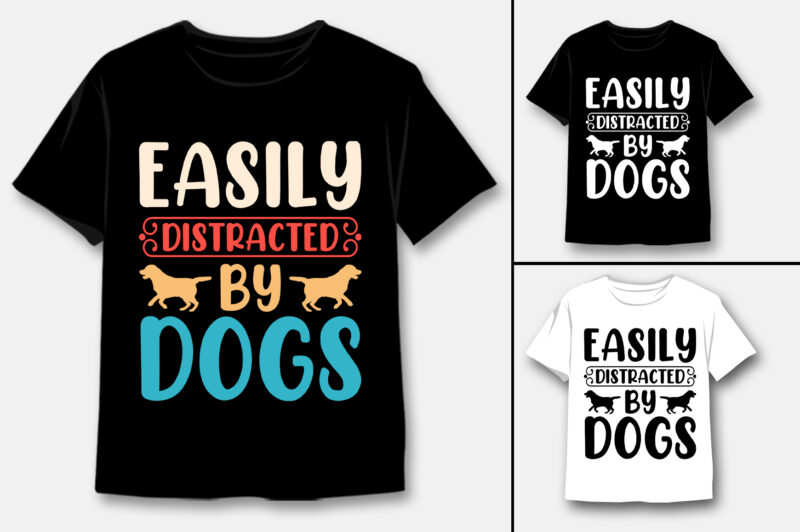 Dog Typography T-Shirt Design Bundle