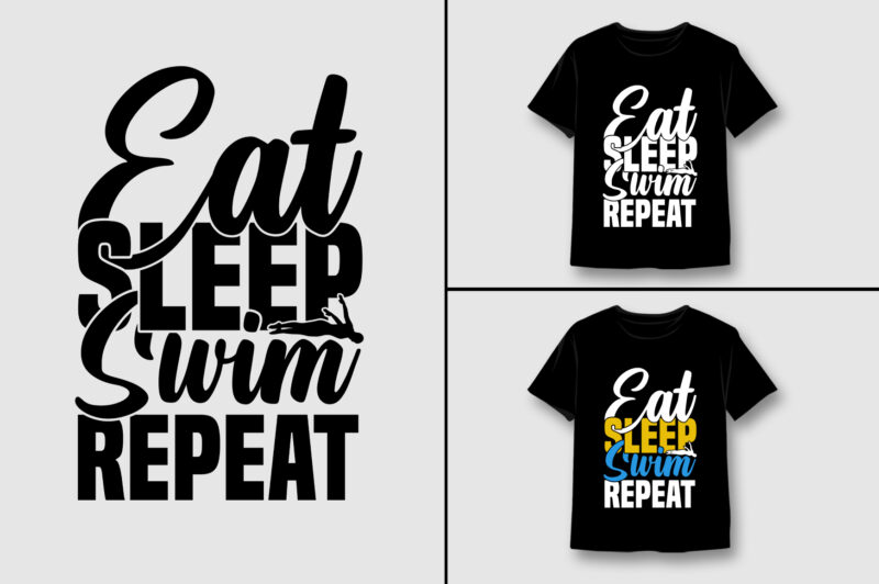 Book Swim T-Shirt Design Bundle