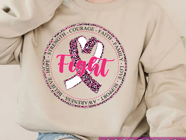 Fight breast cancer leopard pink ribbon support squad group nc t shirt graphic design