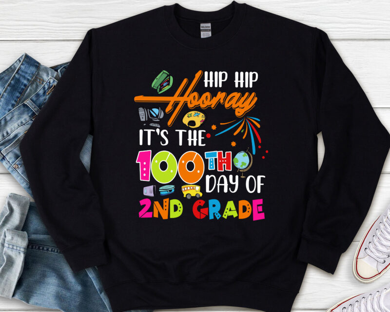 Funny Hip Hip Hooray It_s The 100th Day Of Kindergarten NL - Buy t ...