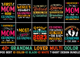 Grandma T-Shirt Design Bundle