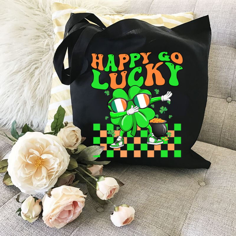 Happy Go Lucky , St Patricks Day, Retro St Patty , St Patty_s Day, Lucky Gift, Shamrock and Shenanigans