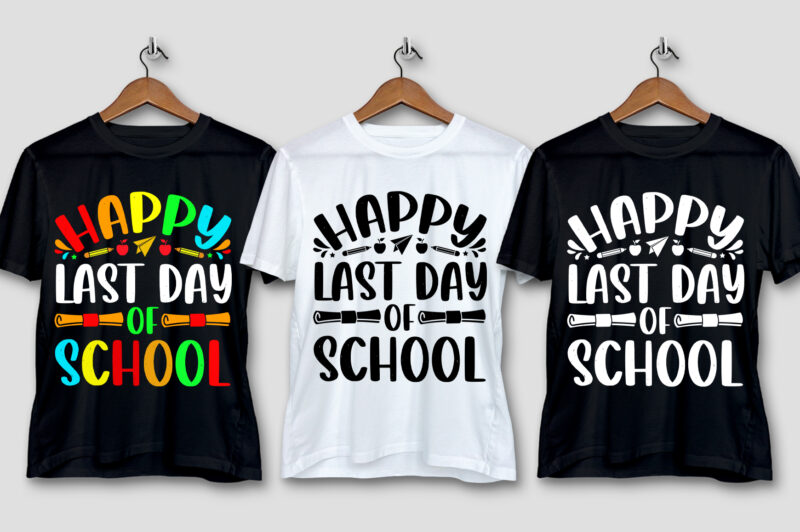 School Colorful T-Shirt Design Bundle