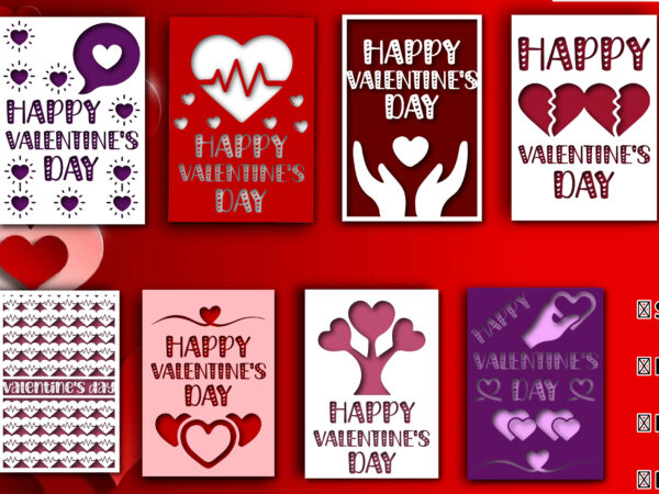 Happy valentine’s day card bundle graphic t shirt