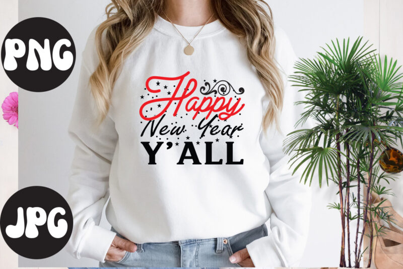 Happy New Year y'all SVG design, Happy New Year y'all SVG cut file, christmas svg mega bundle ,130 christmas design bundle , christmas svg bundle , 20 christmas t-shirt design