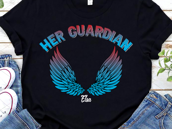 He keeps me safe his angel her guardian anniversary couple in love valentine’s day, couple gift, couple matching png tl 2 graphic t shirt