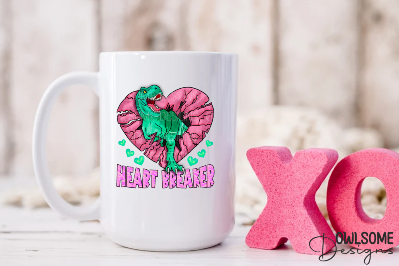 Heart Breaker T-Rex Valentine PNG