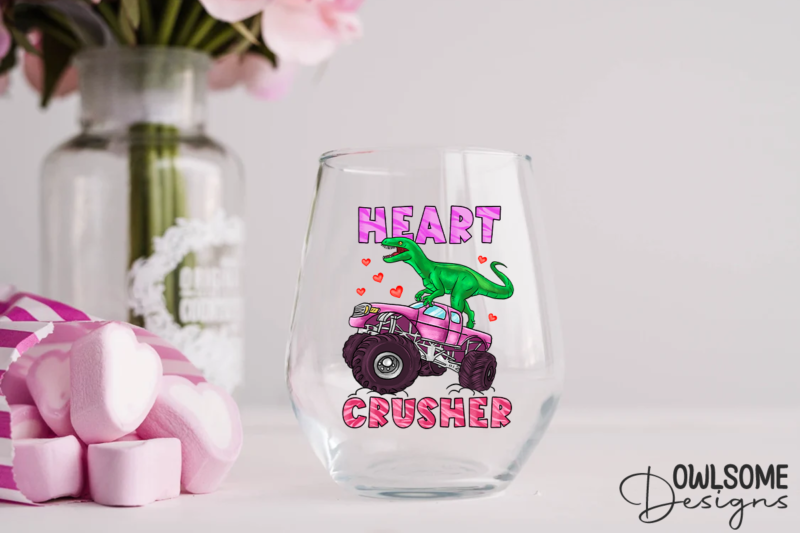 Heart Crusher Dinosaur Valentine